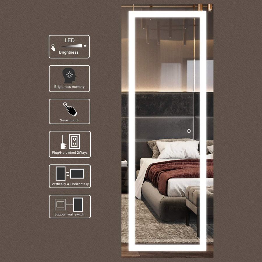 Beauty Salon LED Full Body Wall Mount LED Mirror